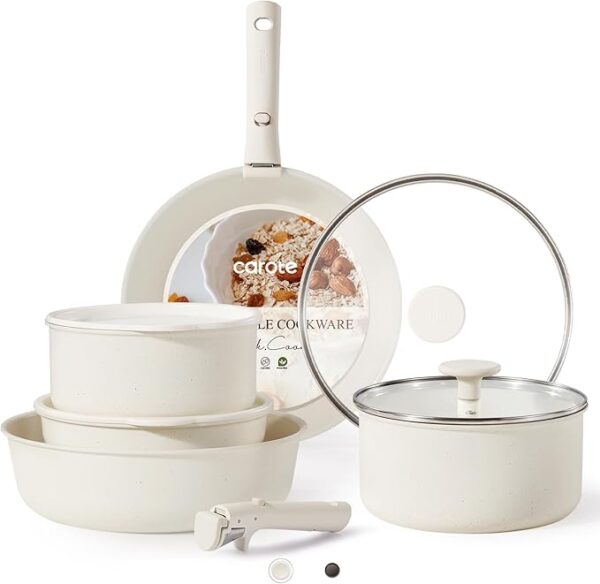 Limited Time Deals 58% off CAROTE Pots and Pans Set Non Stick