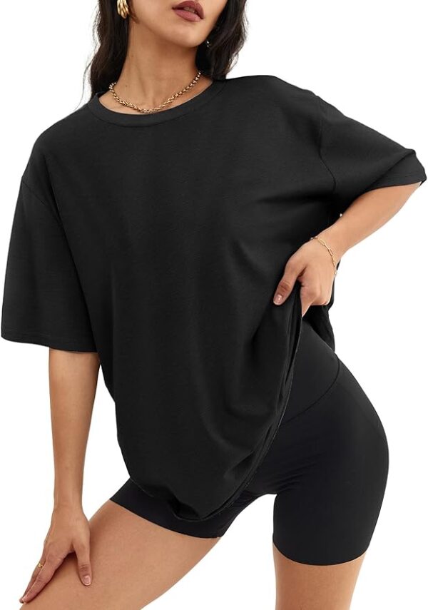 Big Spring Deal 60%off Shirts Loose Fit Crewneck Short Sleeve