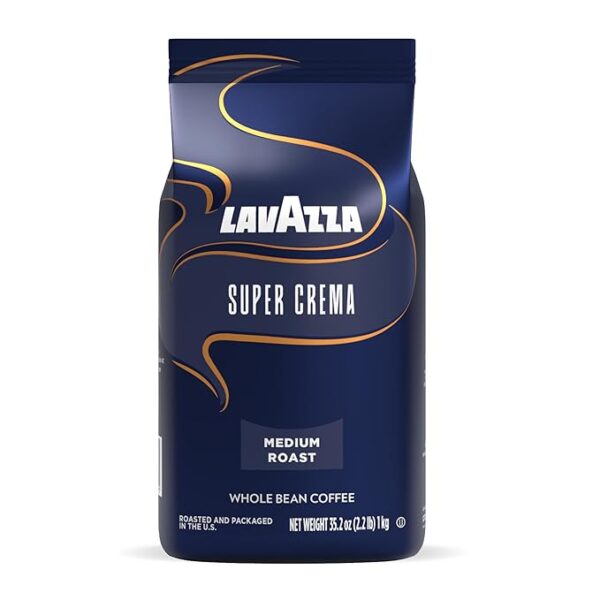 Lavazza Super Crema Whole Bean Coffee Limited time deals 20%off