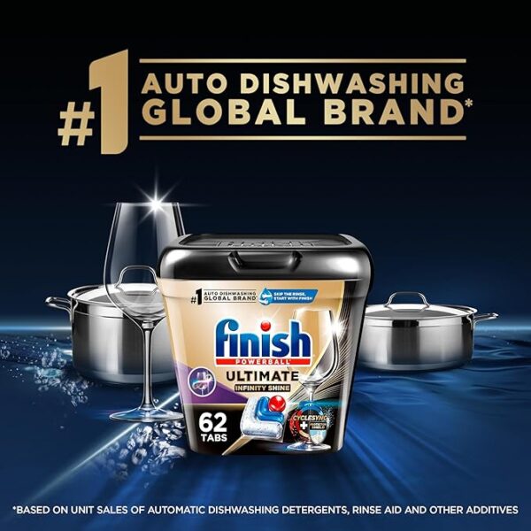 Big Spring Deal 35%off Finish Ultimate Infinity Shine Dishwasher Pods, - Image 2