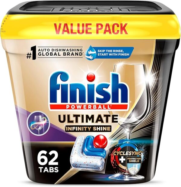 Big Spring Deal 35%off Finish Ultimate Infinity Shine Dishwasher Pods,