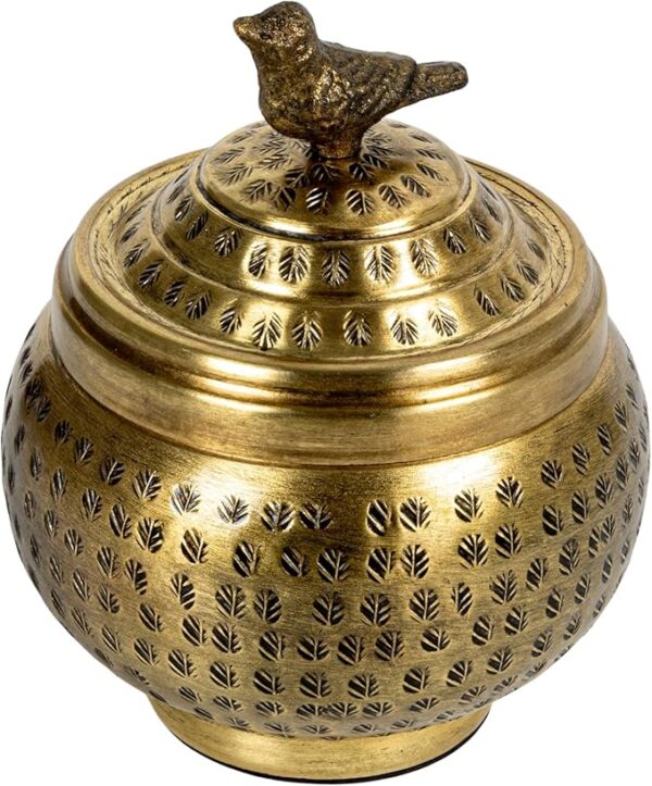 Big Spring Deals 49%off Creative Co-Op, Brass Round with Bird Finial, Finish