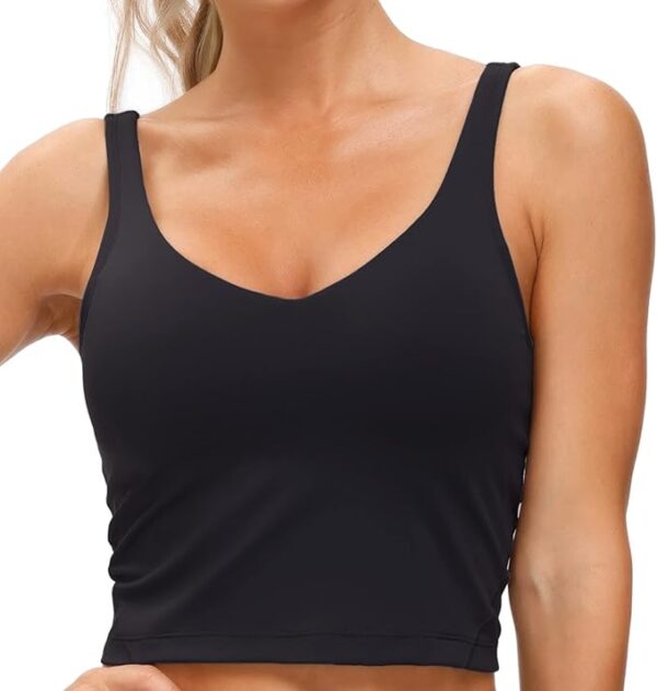 Big Sping Deals 20%off GYM PEOPLE Womens' Sports Bra Longline Wirefree