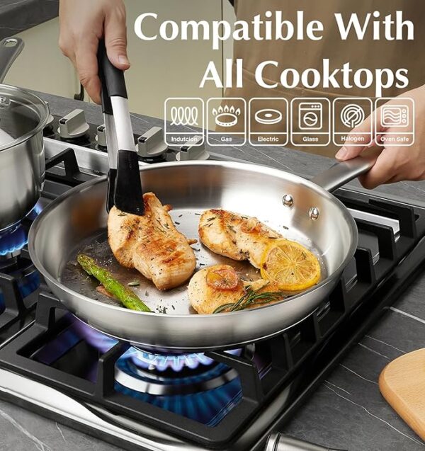 Limited Time Deals 50% off with code 5036O1Y8 Stainless Steel Pan-Set Of 2 - Image 2