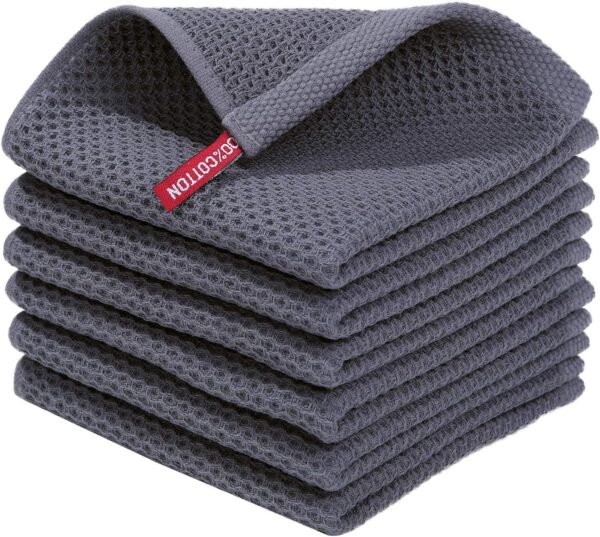Homaxy 100% Cotton Waffle Weave Kitchen Dish Cloths Deals 17%off +coupon