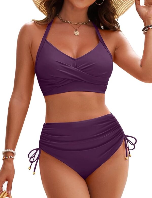 Limited time deals 15%off Jelly Womens High Waisted Bikini Sets
