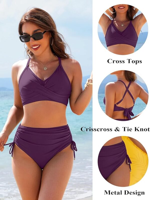 Limited time deals 15%off Jelly Womens High Waisted Bikini Sets - Image 3