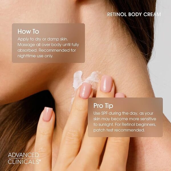 Limited time deals 40 off Advanced Clinicals Retinol Body Lotion & Face Moisturizer - Image 3